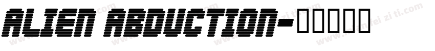 Alien Abduction字体转换